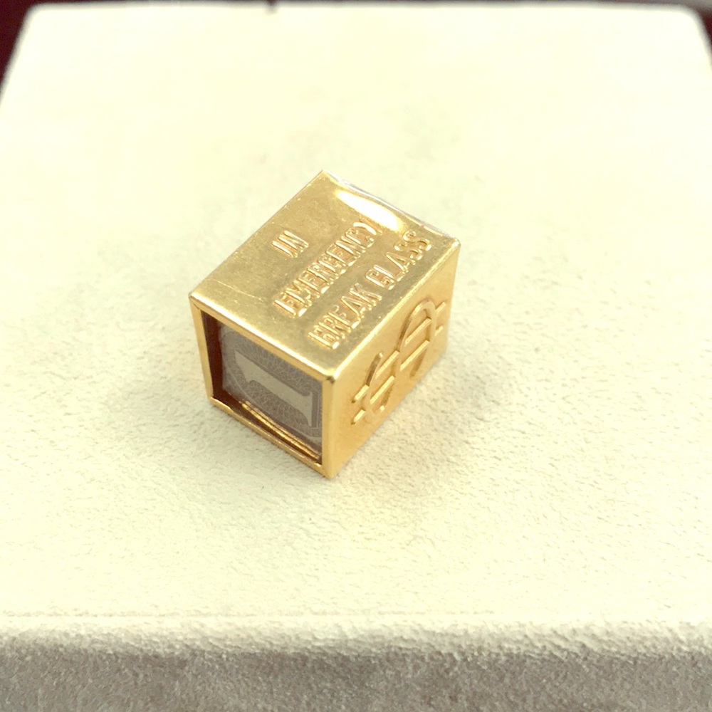 14k Yellow Gold Mad Money Pendant/Charm
